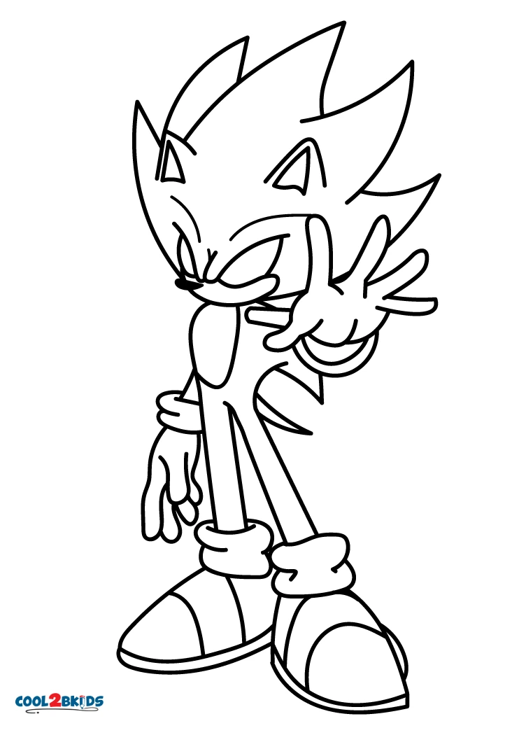 Desenhos de Dark Sonic Para Colorir - Páginas Para Impressão Grátis